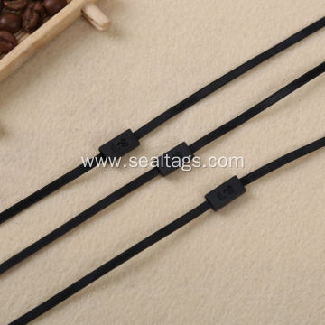 Black ribbon cord high quality brand tag seal